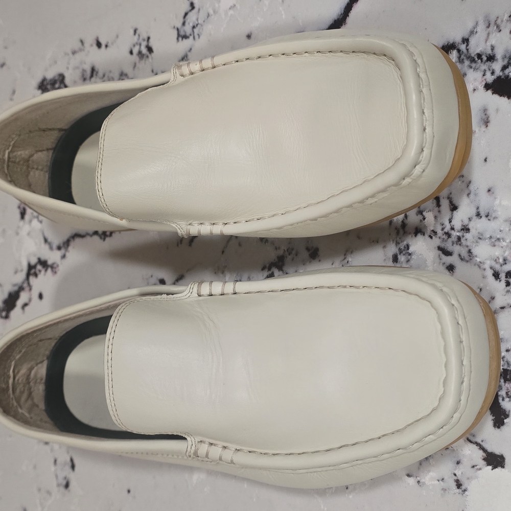 Wanted Men's Cream Leather Loafers
